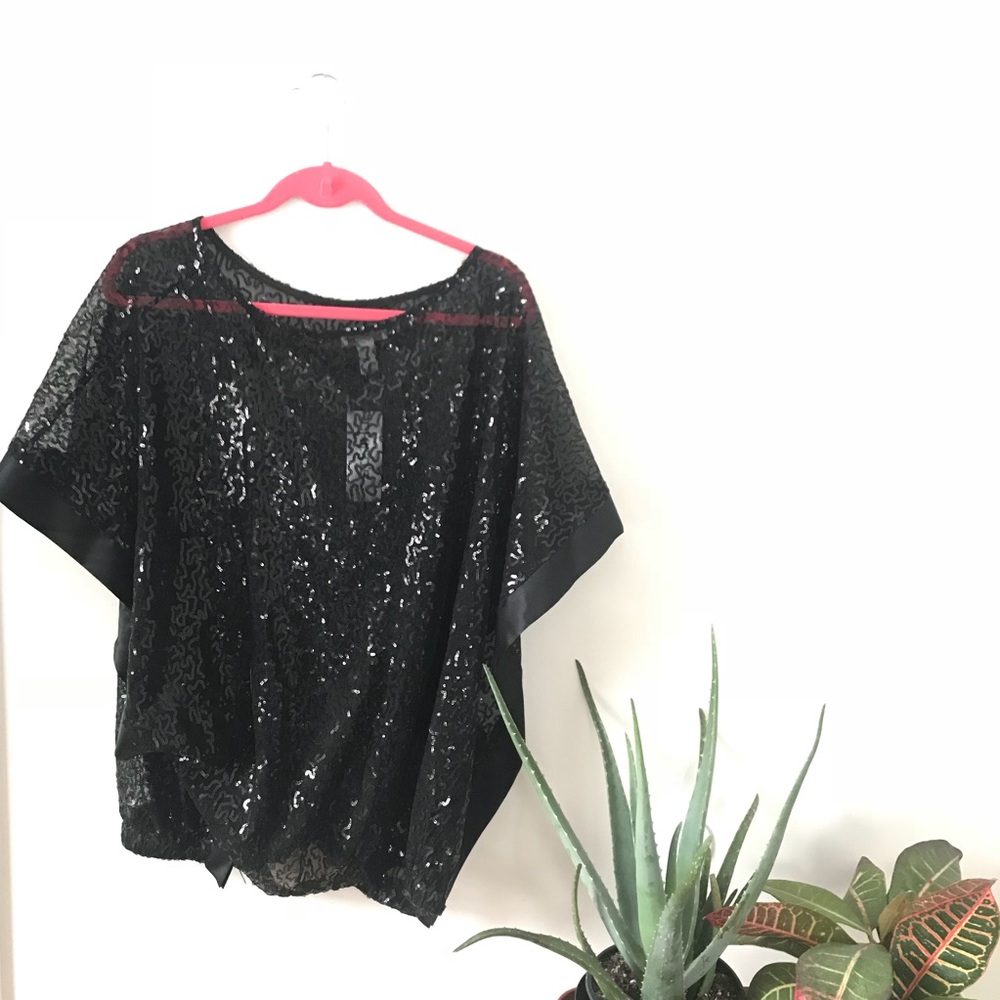 Chico’s black sequin top